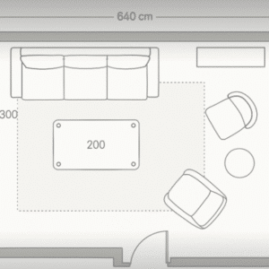 Plano de Diseño Decorativo 2D (por espacio o habitación)